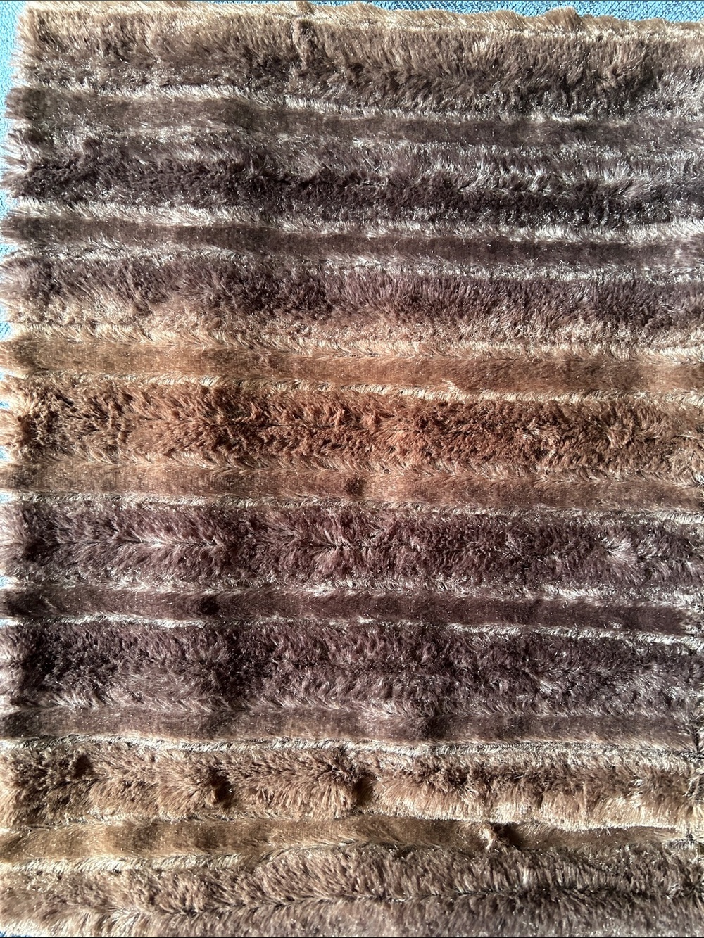 Minicci Plush Faux Fur scarf/muffler in Deep Browns!